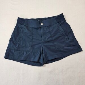 Athleta Trekkie North Shorts Blue Hiking Travel Outdoor Women Size 2 Gorpcore